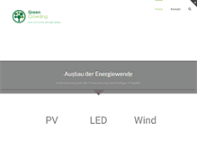 Tablet Screenshot of greencrowding.com